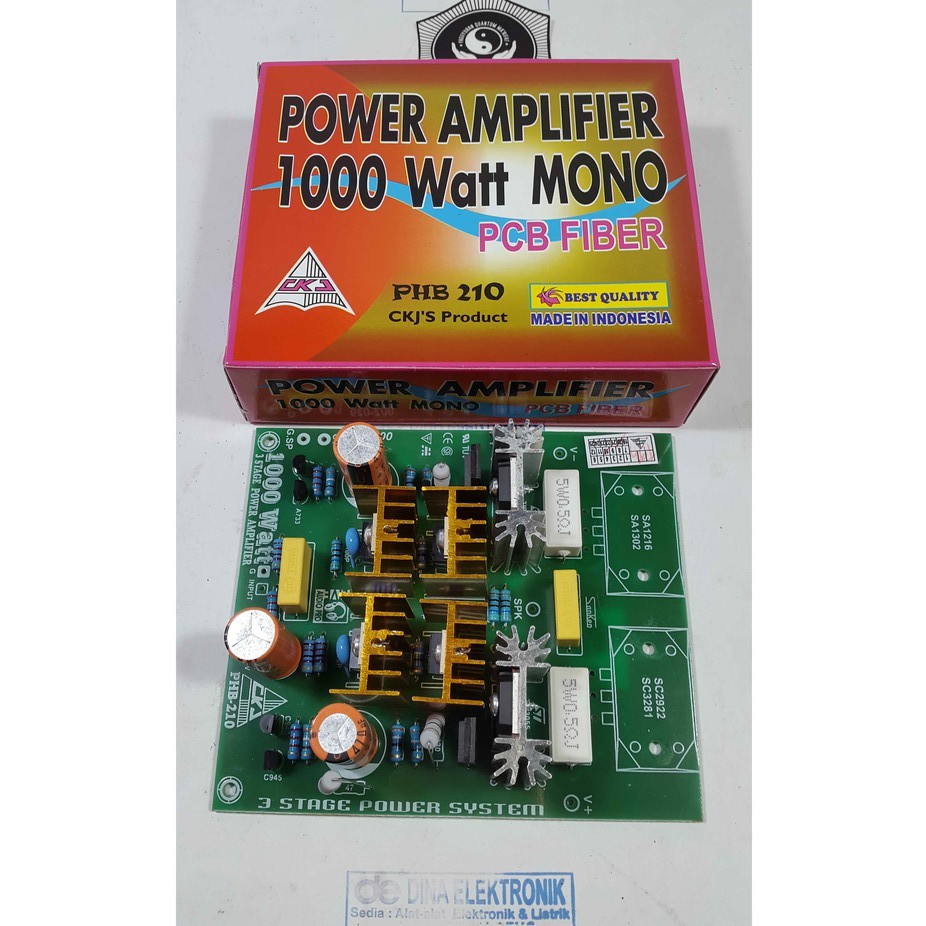 KIT DRIVER POWER AMPLIFIER MONO 3 TINGKAT 1000 WATT - PCB FIBER