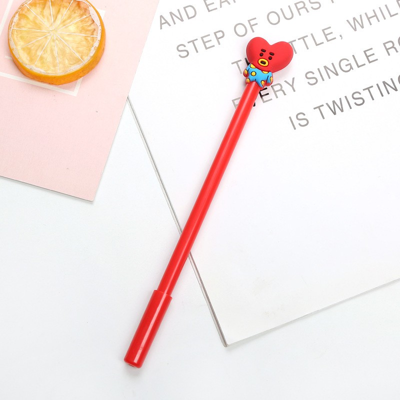 Pulpen Korea Kpop / Pena Gel Lucu Unik Karakter KPOP / TS-59-Tata Merah