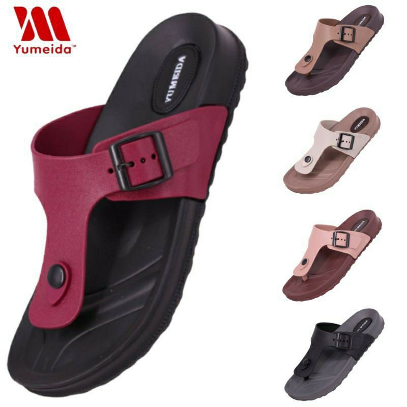 (COD) TERMURAH Sandal Jepit Santai Karet Wanita Yumeida 9062