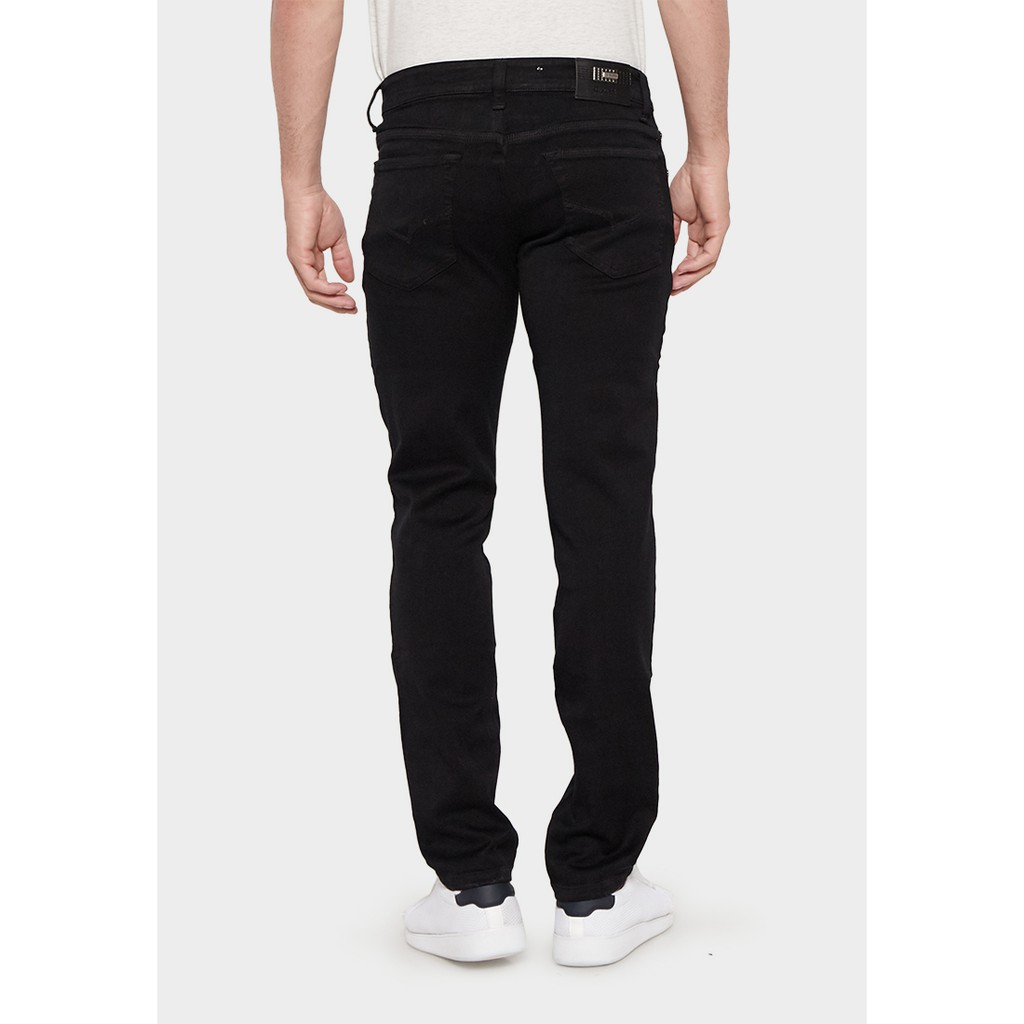 JBBoss Celana Panjang Jeans Saten Denim Stretch Regular Fit (Black) / Ramayana Jatinegara