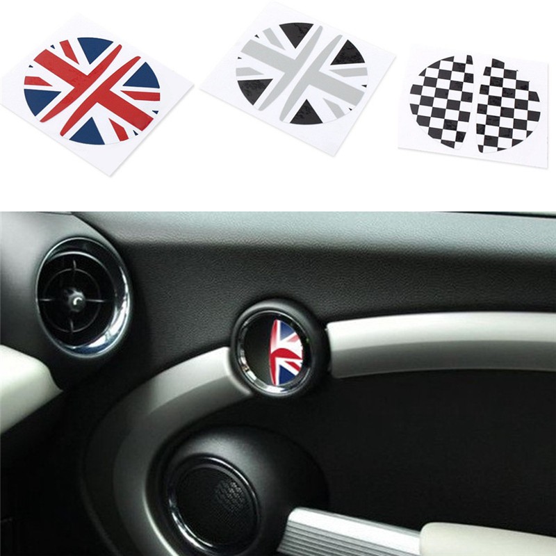 Gongjing5 1pair Car Decal Inside Door Handle Sticker For Bmw Mini