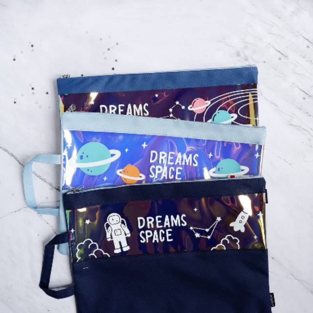 

Dreams Space Canvas Tote Folder A4