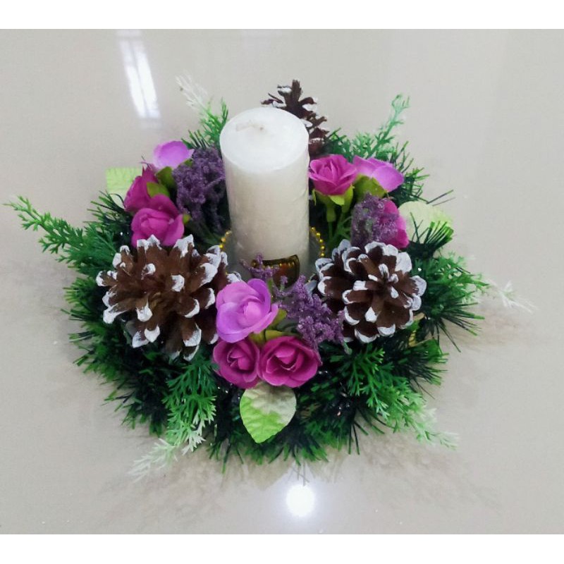 Lilin Advent Super Small Rose 15cm Lilin Doa