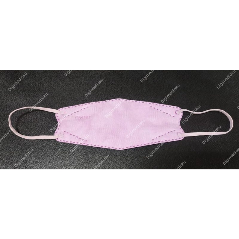 Masker Medis UFO Pink 3D OneMed 4ply Box isi 20pcs