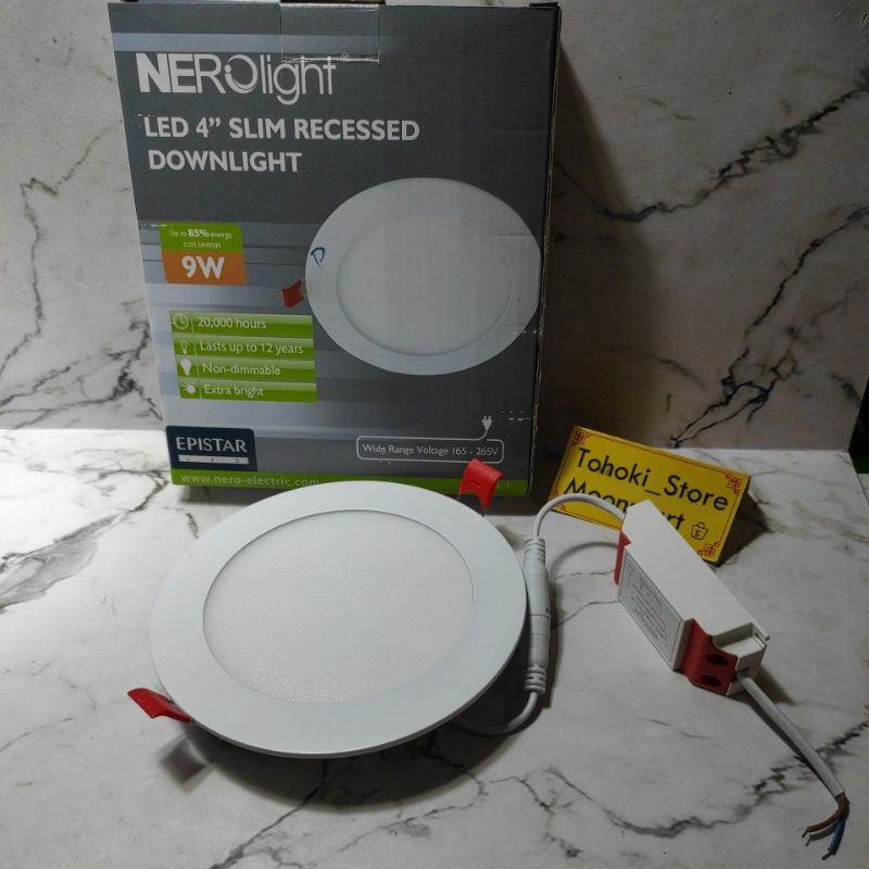 Downlight Nerolight LED 4" Slim recessed 9Watt