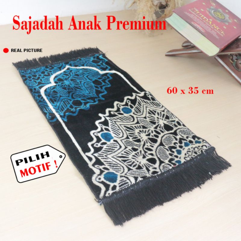 Sajadah mini anak  TUKRKY SAUDI FLORAL ,lembut,tebal dan halus UKURAN 35×60 cm-Dahlia