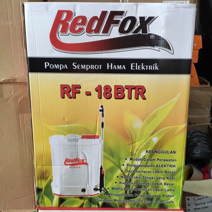 18BTR Redfox Sprayer Electric Semprotan Hama & Desinfektan Baterai Cas