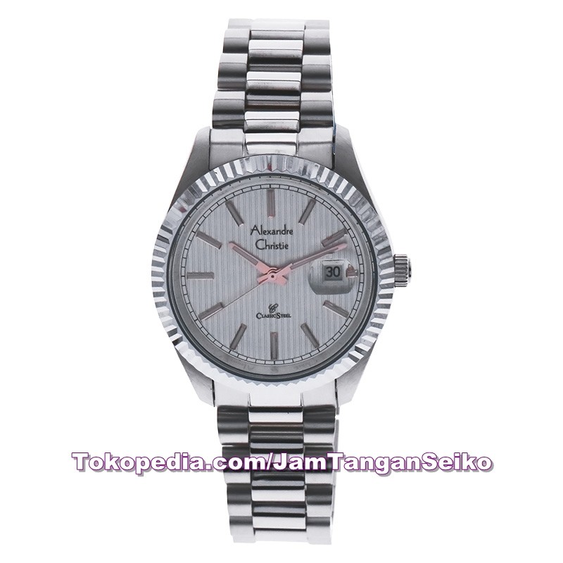 Jam Tangan Wanita Alexandre Christie AC 5004 LD BSSSL Classic Stainles