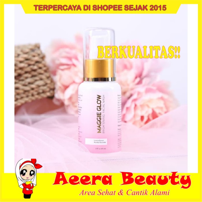 GRATIS ONGKIR MAGGIE GLOW Whitening FACIAL WASH BPOM AK0274