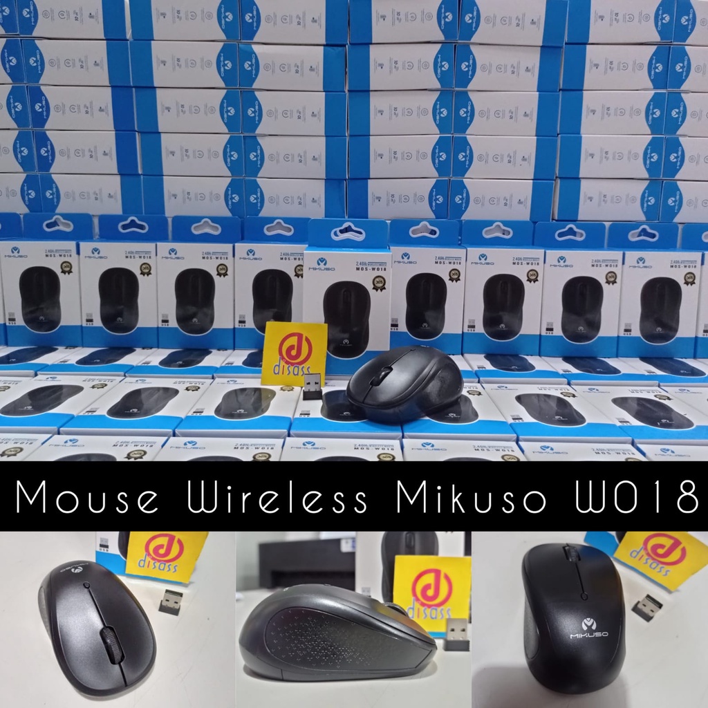 MOUSE WIRELESS MIKUSO W018 MOUSE WIRELESS MURAH - DISASS JOGJA