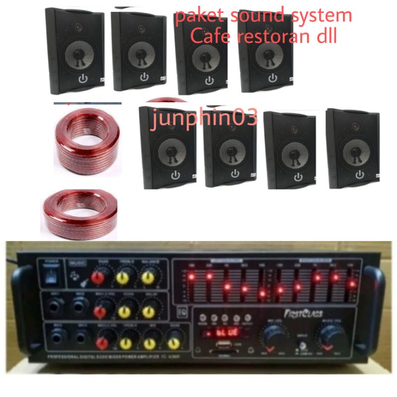 paket sound system Cafe restoran dll