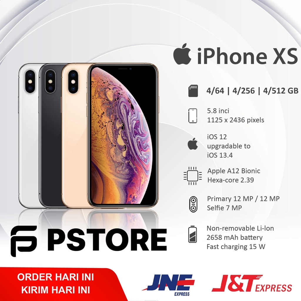 Jual IPHONE XS 256GB/64GB GOOD CONDITION LIKE NEW BERGARANSI RESMI