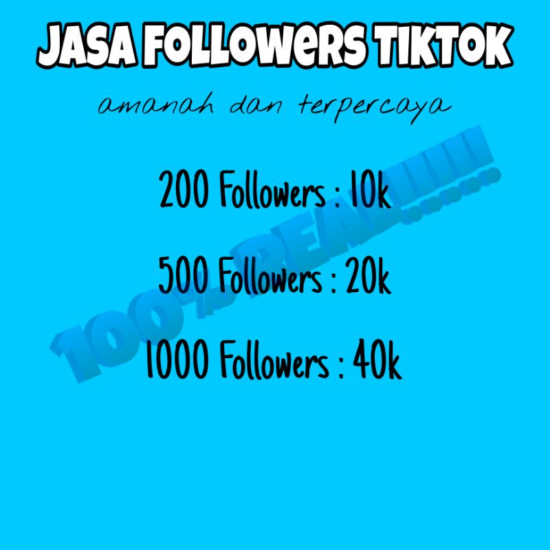 Jasa Followers Tiktok