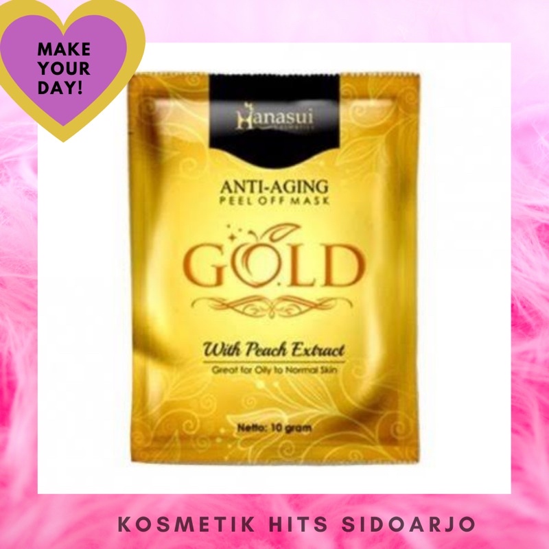 Masker Wajah Naturgo Gold / Peel Off Hanasui Naturgo Gold Mask