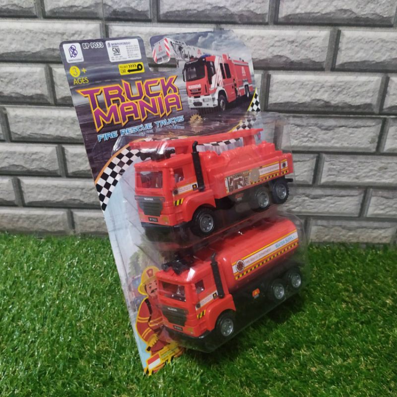 Set Mainan Mobil pemadam kebakaran anak edukatif - mainan mobil pemadam kebakaran
