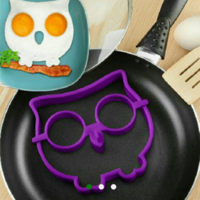 BURUNG HANTU CETAKAN OMELETTE TELUR OWL SHAPE SILICONE MOLD