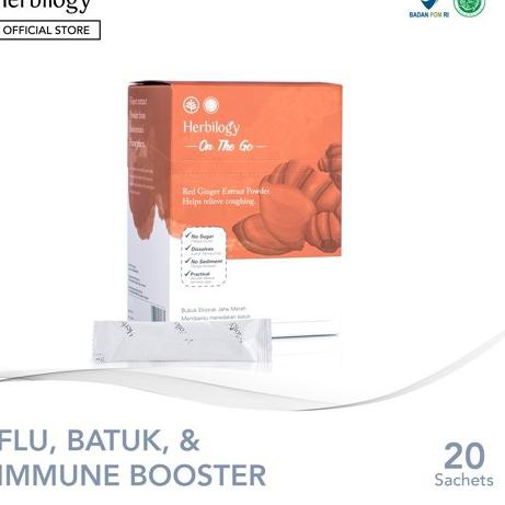 

New » Herbilogy On the Go Red Ginger (Jahe Merah) Extract Powder 20 sachet «