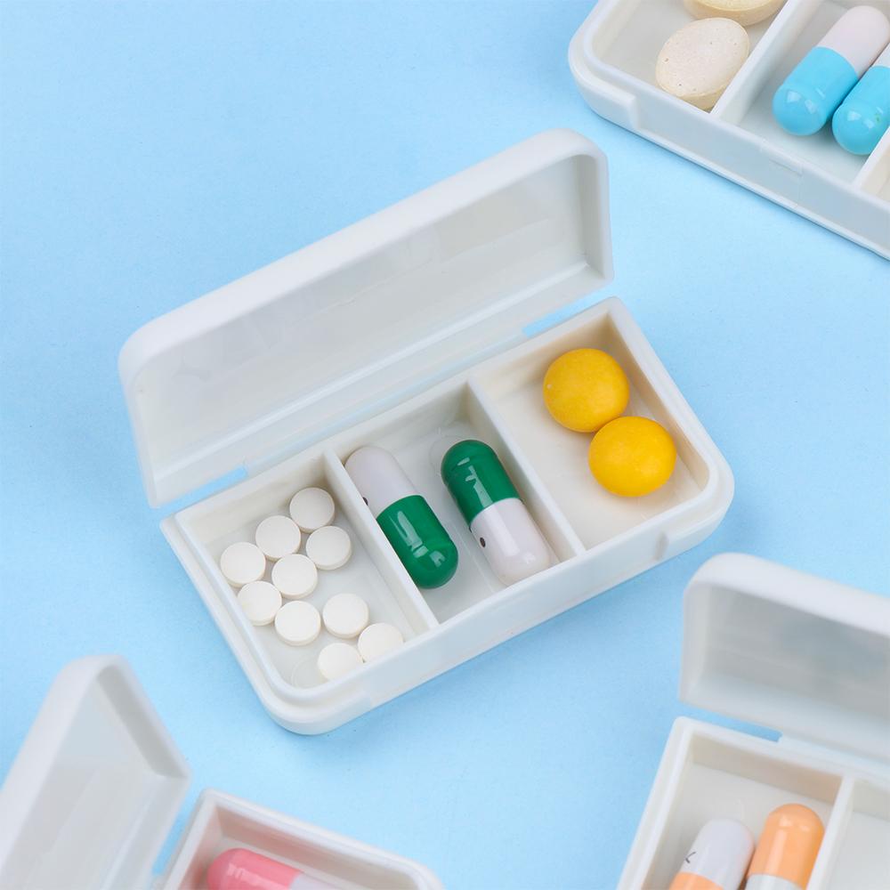 Pineapple 3grid Pill Case Kotak Organizer Penyimpanan Pil Tablet Mini Tahan Debu