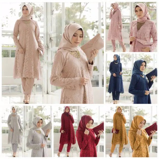 DISKON MARIANNE SET - FLOTTILICIOUS / SETELAN WANITA / BAJU MURAH / ATASANA KEKINIAN / TUNIK BROKAT