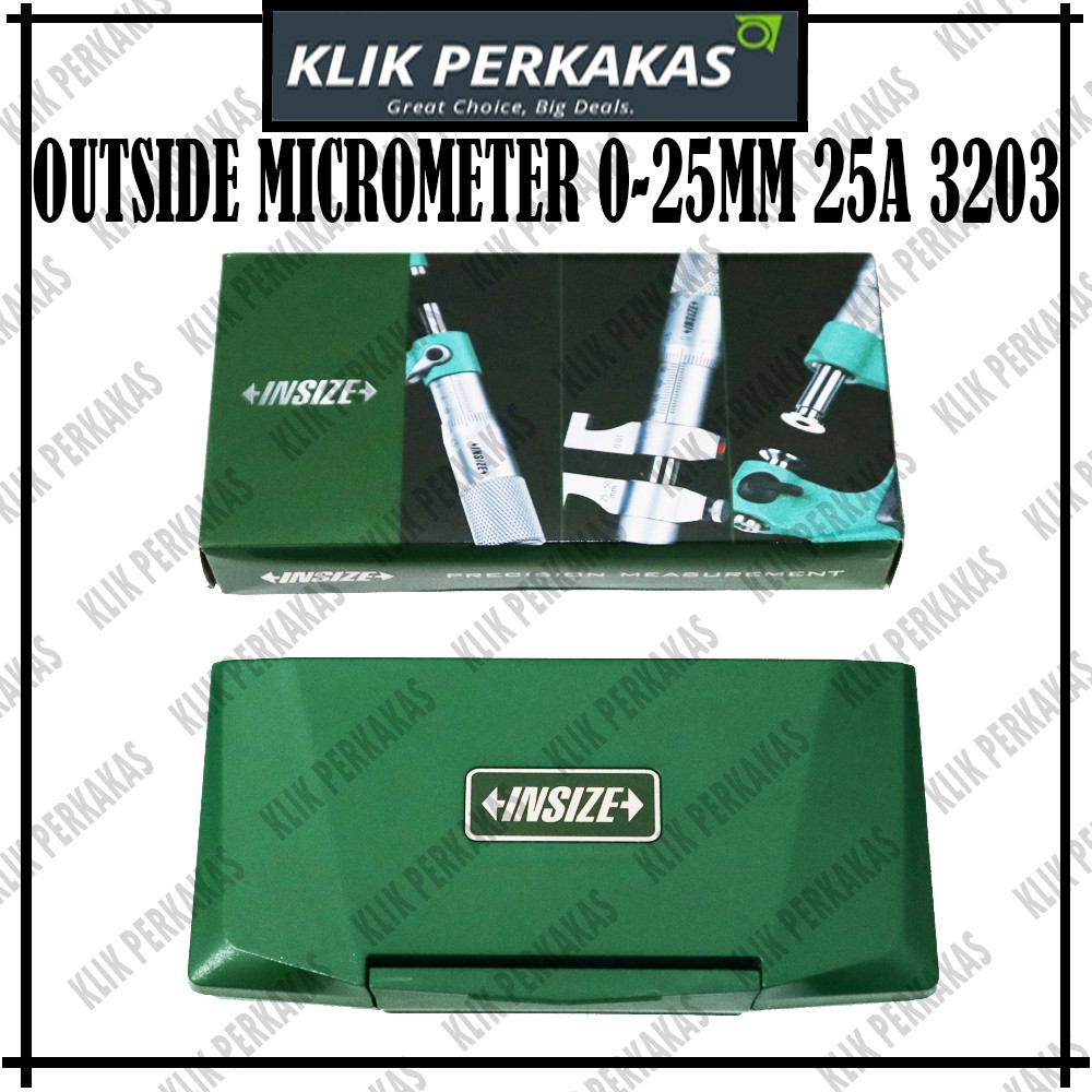 OUTSIDE MICROMETER 0-25MM 25A 3203 INSIZE ORIGINAL