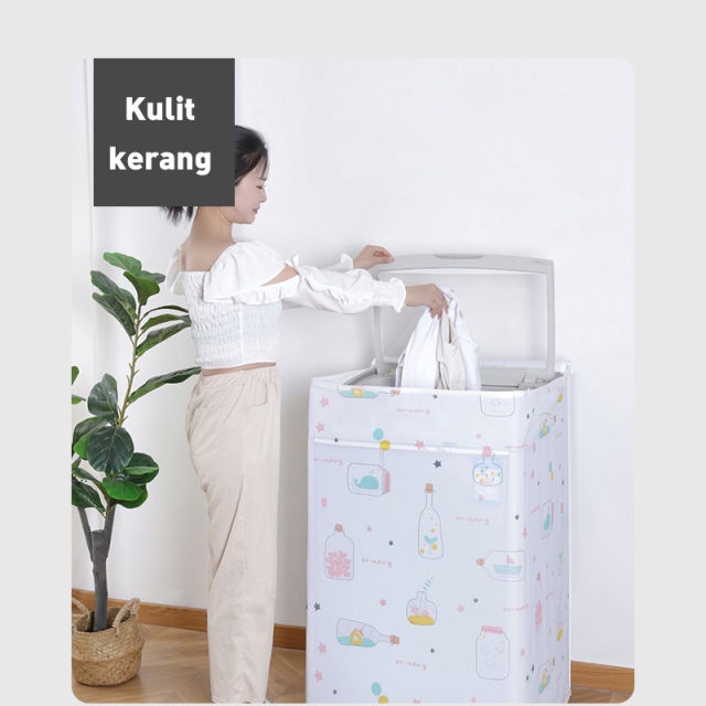 cover pelindung mesin cuci penutup mesin cuci bahan peva bisa dicuci tipe 7kg penjaga mesin cuci original