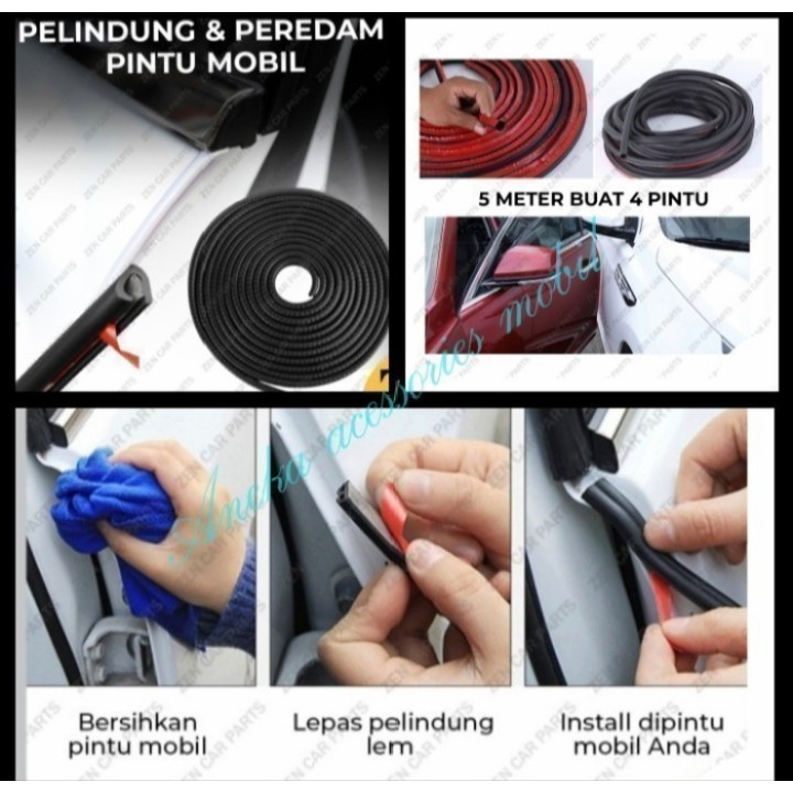 List Pintu Karet 5m List Pintu Mobil Strip Rubber Toyota Calya