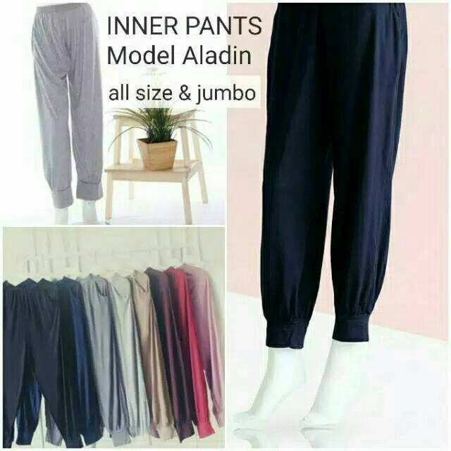 Celana Aladin Ban Panjang Size Standar / celamis Muslimah / Innerpants Murah / Celana Tidur Panjang