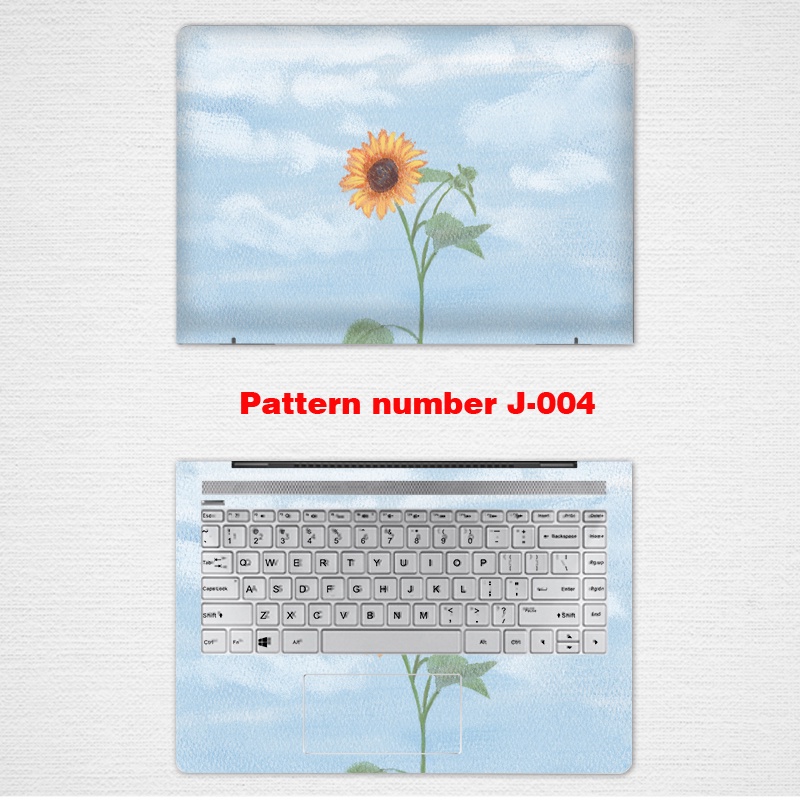 2 Pcs Stiker Pelindung Laptop Universal Motif Bunga Bahan VINYL Ukuran 12 13 14 15.6 Inci Pavilion 14S Victus 7 8 16-C 16-E 13-bet