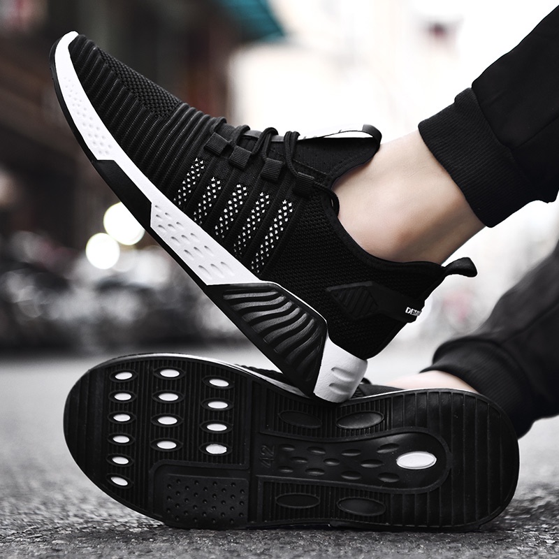 Leedoo Sepatu Sneakers Pria Sepatu Tali Kasual Fashion Running Sport Shoes Sepatu Olahraga MR128-4