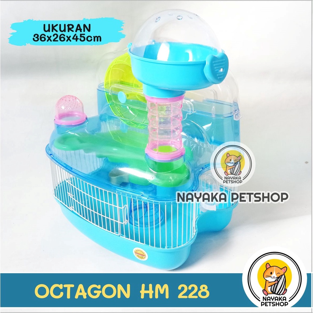 Octagon HM 228 Kandang Hamster Tingkat 3 Lantai Menara