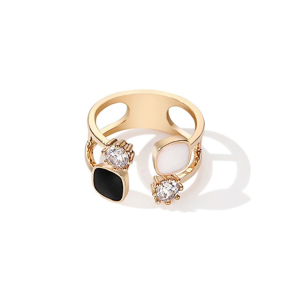 CIncin Korea fashion temperamen wanita ring baja titanium