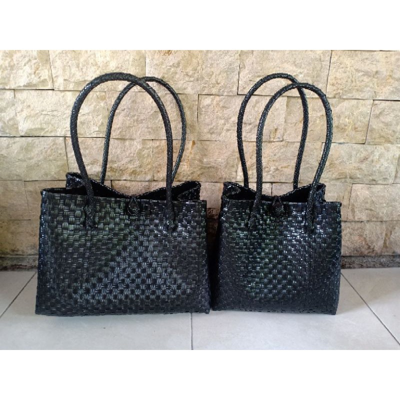 tas anyam plastik/ tas jali jali premium