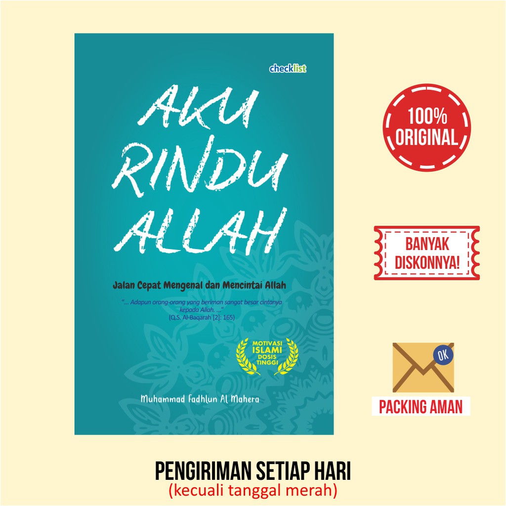 Buku Motivasi Islam Aku Rindu Allah