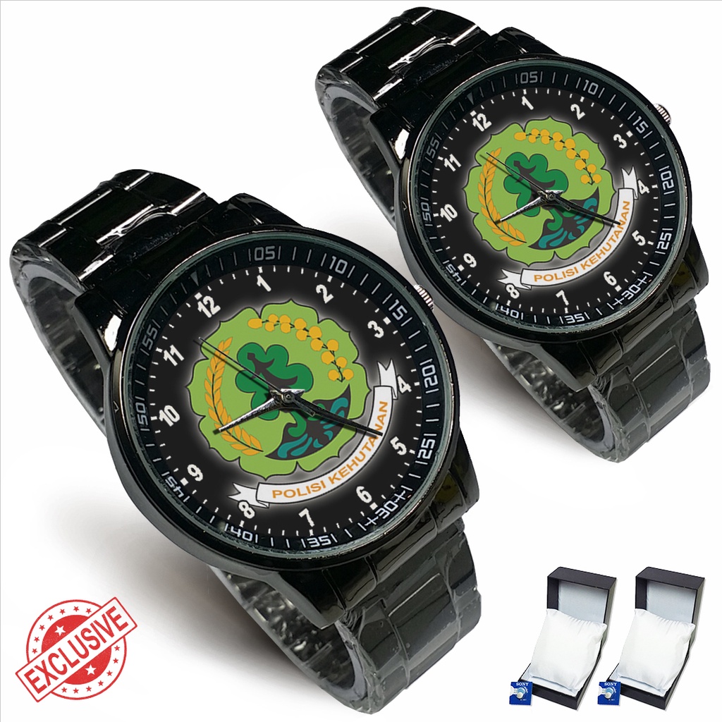 Jam Tangan Rantai Couple POLISI KEHUTANAN (Amazing)