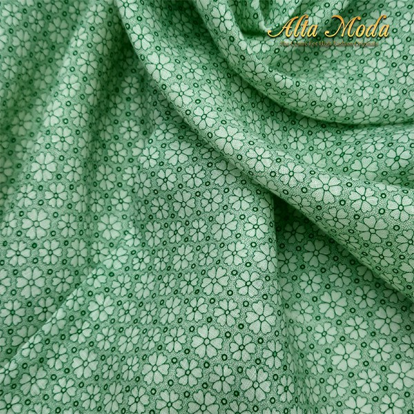 

Alta Moda Linen Motif Fancy Full Green Floral Kain (0.5 M)