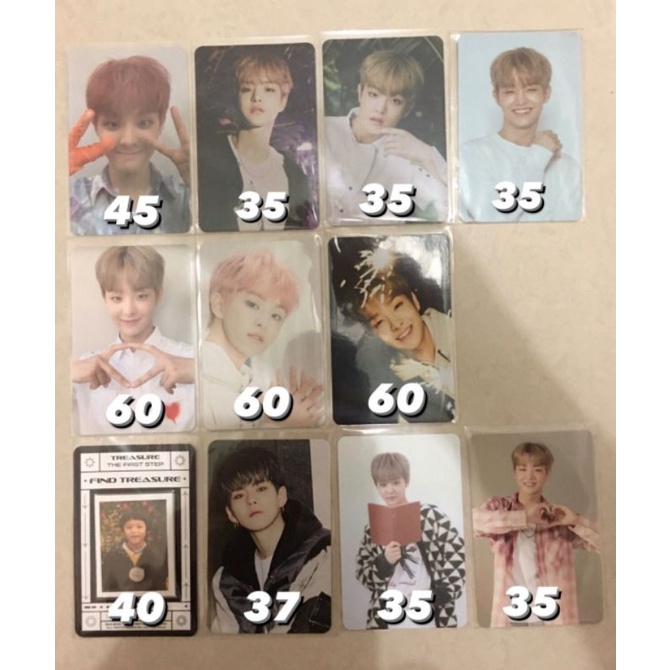 jihoon jeongwoo yoshi photocard pc official treasure trejo jihoon jeruk kempi diamond