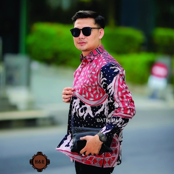 Baju Batik Pria Lengan Panjang Kemeja Batik Pria Batik Premium Kemeja Cowok Batik modern Baju Pria