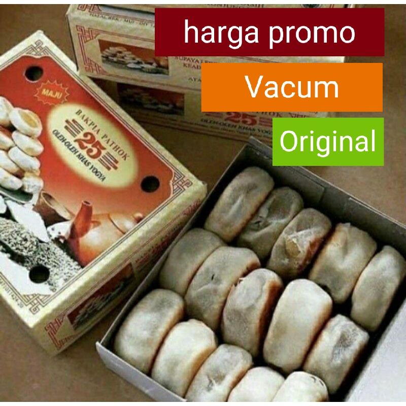 BAKPIA PATHOK 25 asli ,oleh-oleh jogja ,isi 15 biji, Vacum.