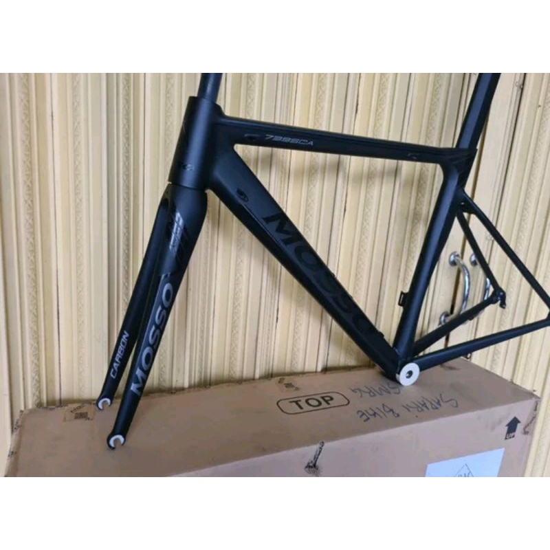 Frame Roadbike Mosso 739SCA Aero Seven Size 460mm Warna Hitam Gray . Rangka Sepeda Balap Road Bike 739 SCA Size Ukuran 46cm 460 mm xs s