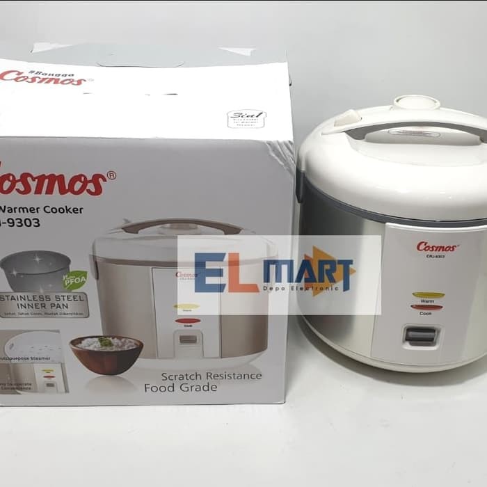 COSMOS magic com stainless steel 2L 3in1 CRJ 9303 -CRJ9303 Penanak nasi 2 Liter .