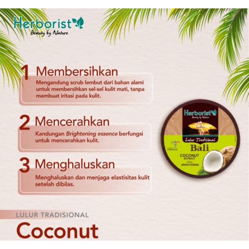 Herborist Lulur Bali Tradisional Coconut 100gr