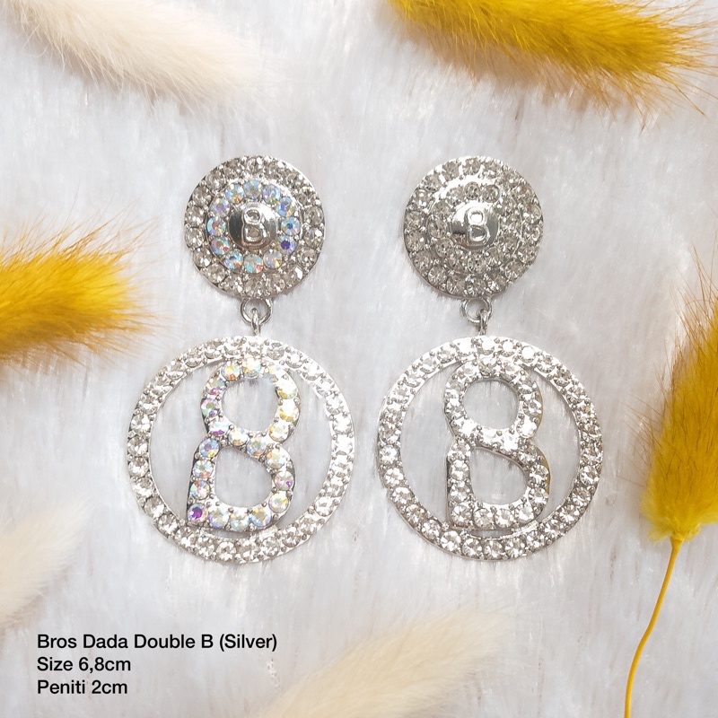 BROS BUTTONSCARVES KW (PART 1) BROS B-Double B silver