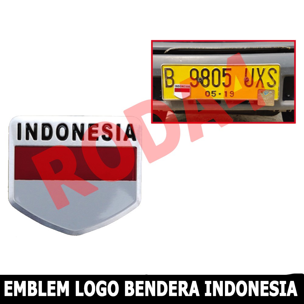 Emblem - Mobil Logo  Bendera Indonesia Original