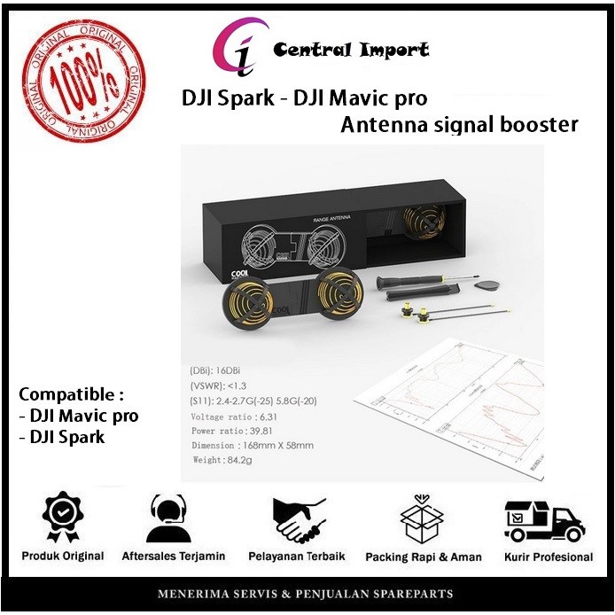 DJI Mavic series - Dji Spark Sinyal Booster - DJI Spark Penguat Sinyal