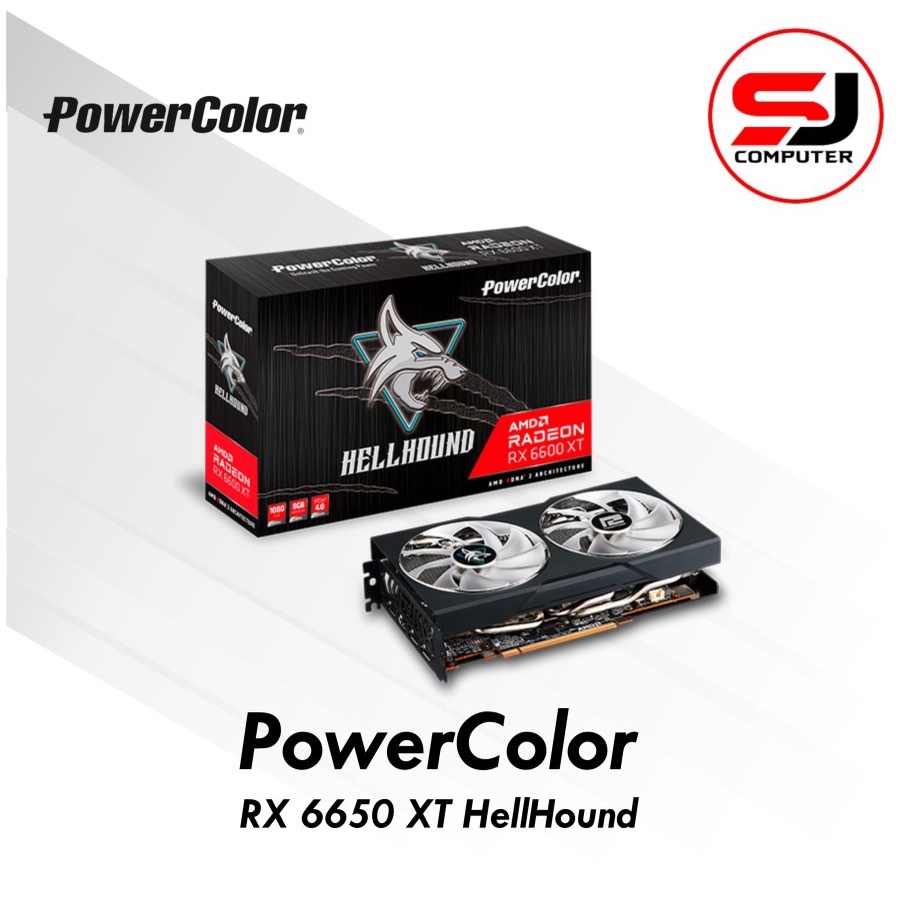 VGA POWERCOLOR RX 6650 XT 8GB DDR6 HELLHOUND Radeon 6650xt