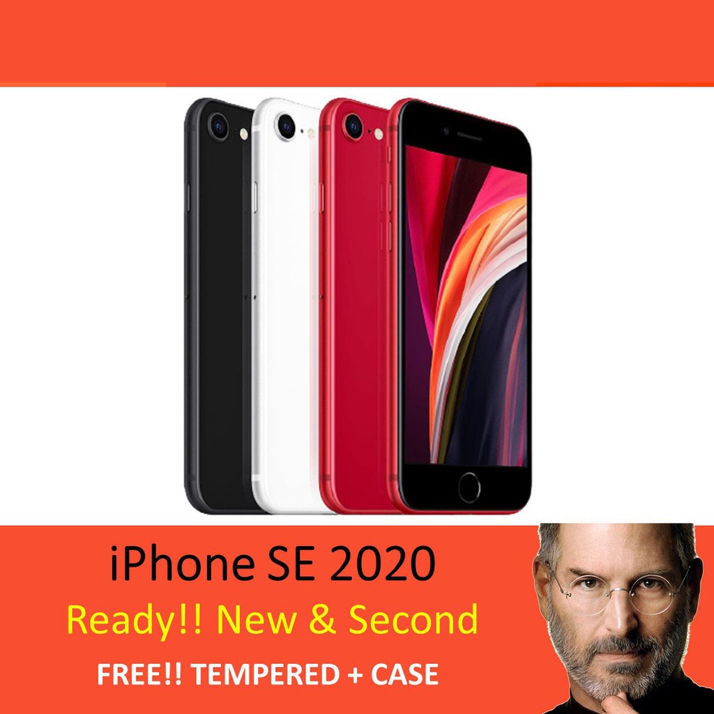 iPhonee SE 2 2020 256GB 128GB 64GB Black White Red Original New dan Second Fullset Mulus