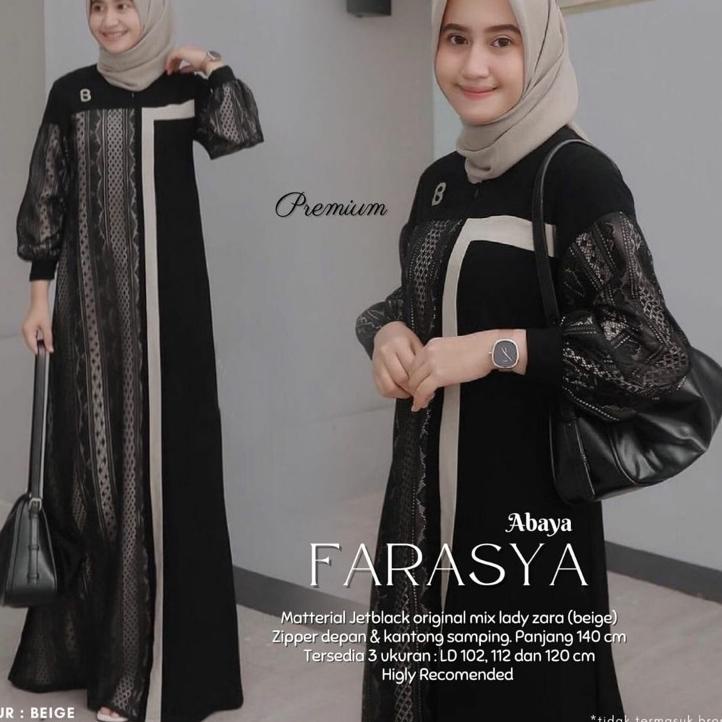 Bagus Dipakai.. Mieux Original Farasya Gamis Turkey Jumbo Ukuran LD 102/112/120 Livia Hanin Mumtaz F