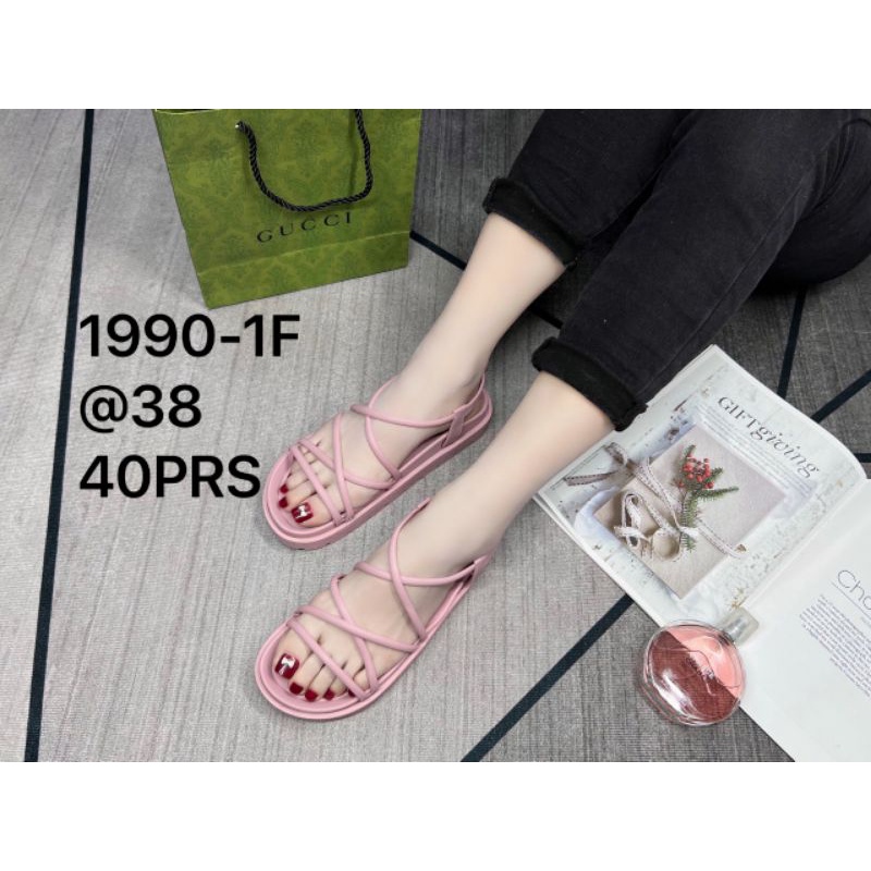 ⚡PROMO 5.5 BIG SALE Ramadan⚡Sandal Gladiator Wanita Terbaru Karet Jelly Balance 1990 || COD⚡-4