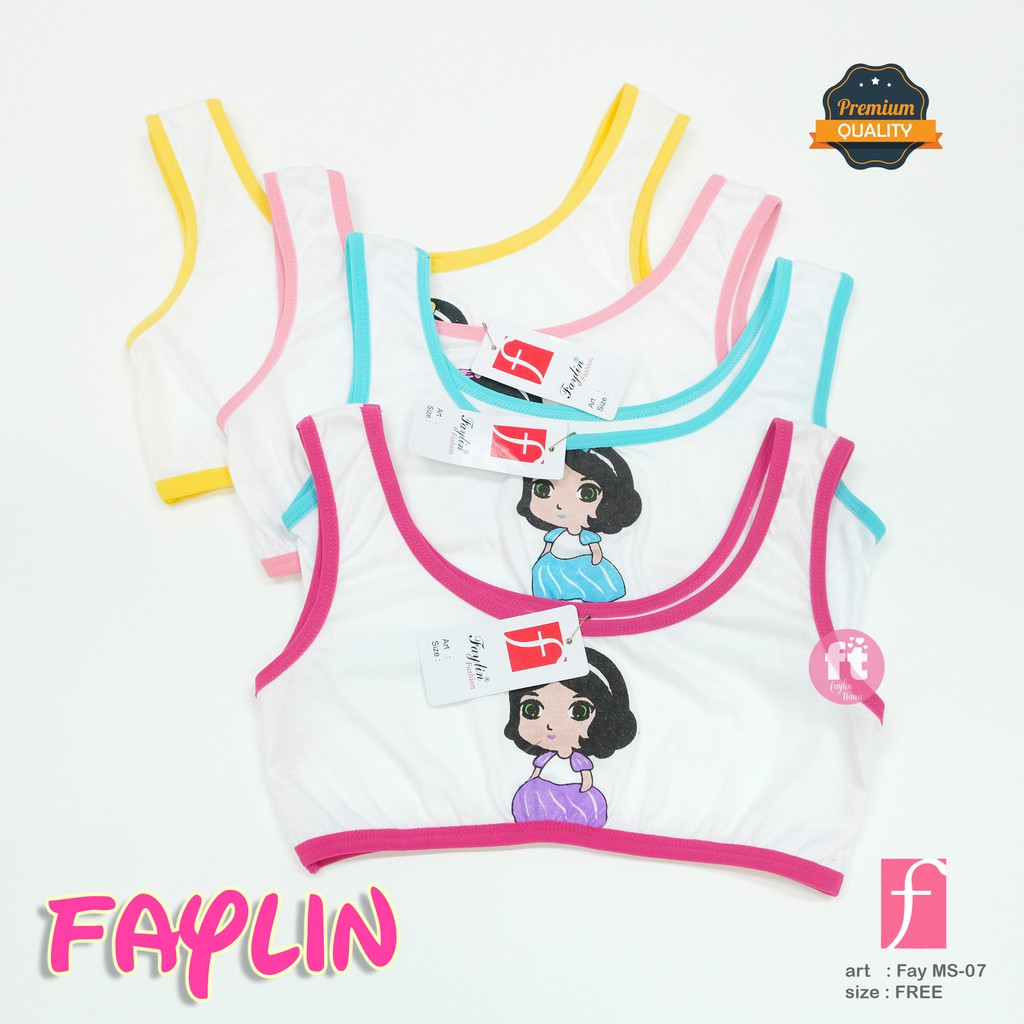 FAYLIN | 100% COTTON Miniset Anak Cewek / MINISET TALI BESAR / COMBI KARAKTER