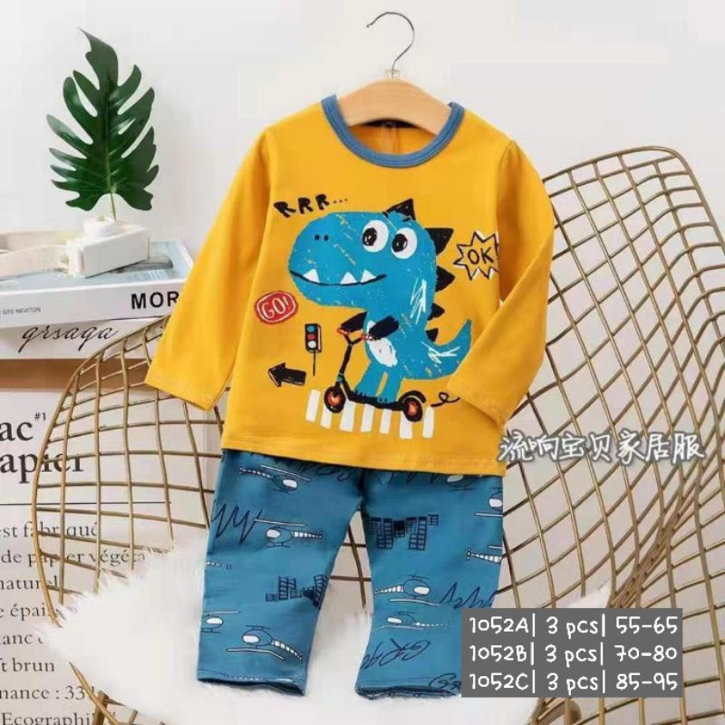 setelan piyama anak import 6bulan-10thn/setelan baju tidur anak laki2